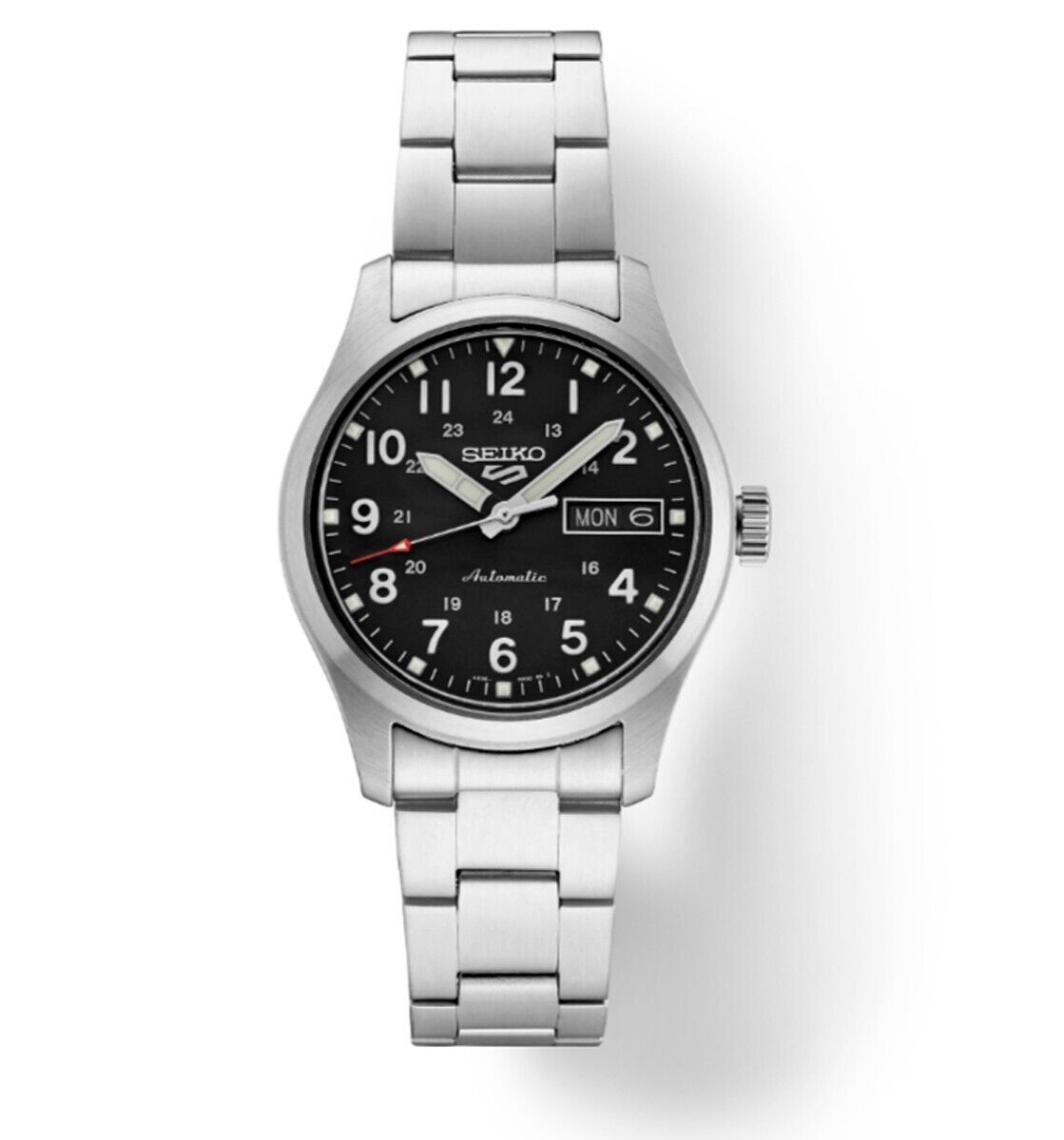 Pre-owned Seiko 5 Sports Srpj81 Automatic 36mm 10 Atm Water Resistant Men's Watch