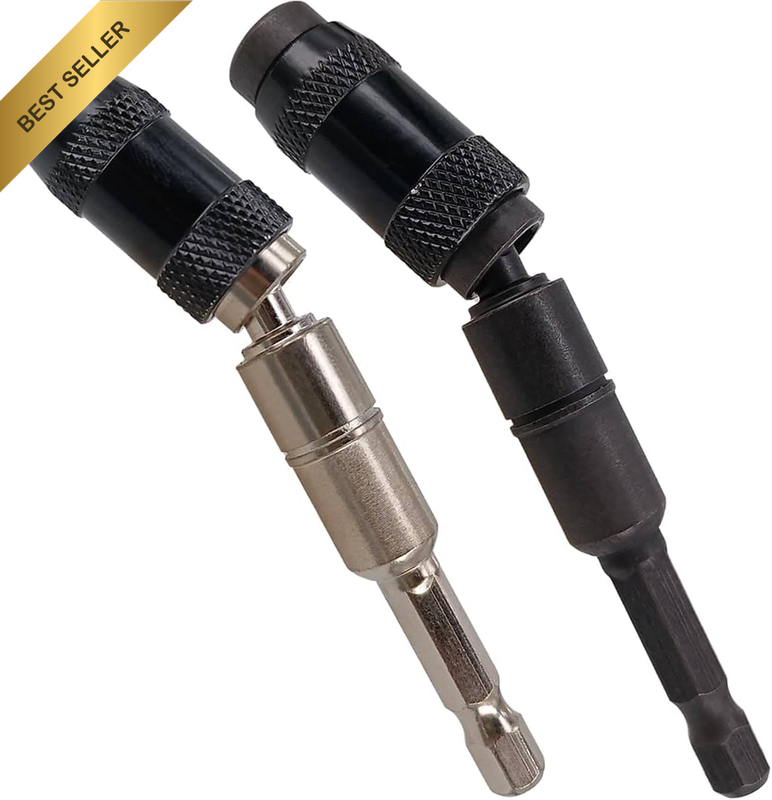 2PC Pivot Hex Shank Bit Holders 20° Wobble Magnetic Impact Driver Extender