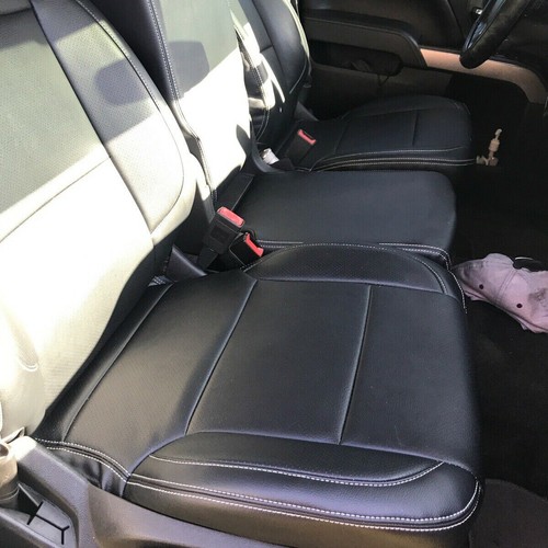 HECASA Complete Set Seat Covers For 14-18 Chevy Silverado LT DOUBLE Cab
