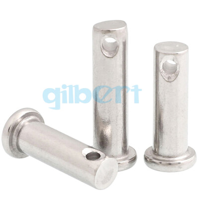 M3-M10 304 Stainless Axis Pin Roll Flat Head Cylindrical With Hole Locating Pins