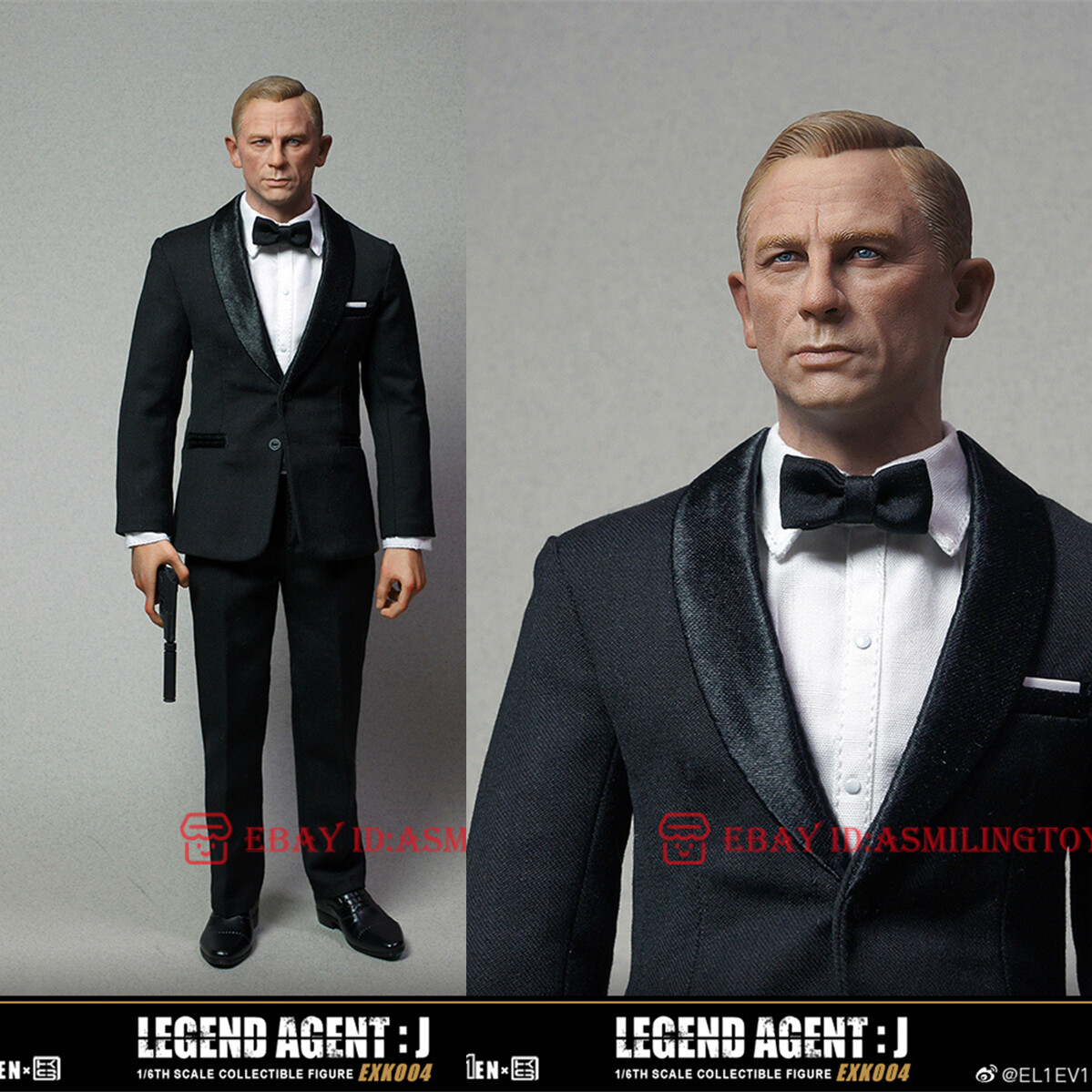 Eleven 1/6 007 フィギュア 1/6 ELEVEN EXK004 Agent 007 James Bond 12'' Soldier Action