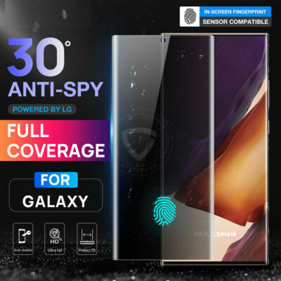 2X For Galaxy Note20 S22 S21 S23 S24Ultra Anti Spy Privacy Film Screen Protector