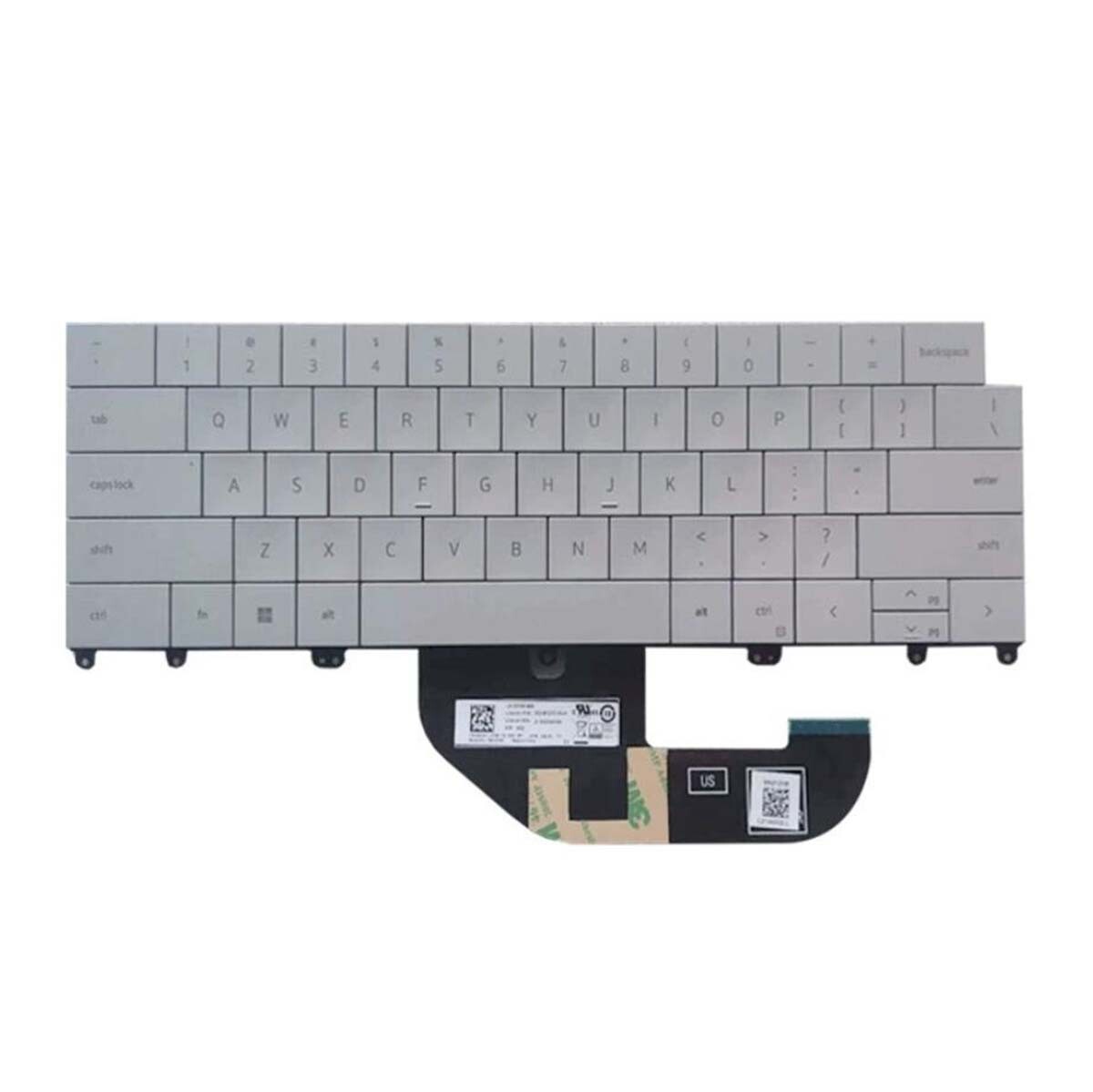 Keyboard for Dell XPS 13 Plus 9320 0M6VRM 2022 Black White