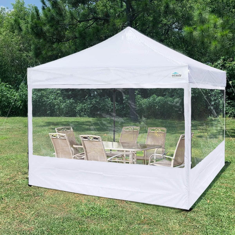 Clear Sidewall Kit, Paint Booth Side Walls for 10X10 Feet Pop up Canopy