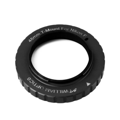 William Optics 48mm Wide T-Ring for Nikon F-Mount SLR/DSLR Cameras TM-NK-F-M48