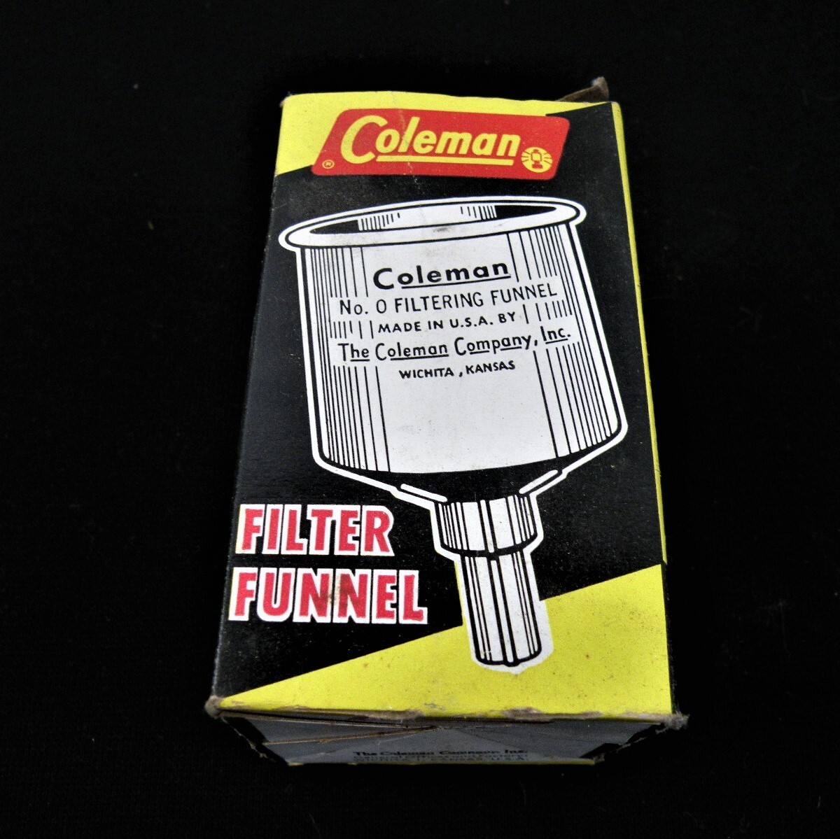 Coleman - 美品Coleman funnel ビンテージ品　アメリカ製アルミ仕様 ファンネル Vintage Coleman No. 0 Aluminum Filter Funnel w/Blue Felt
