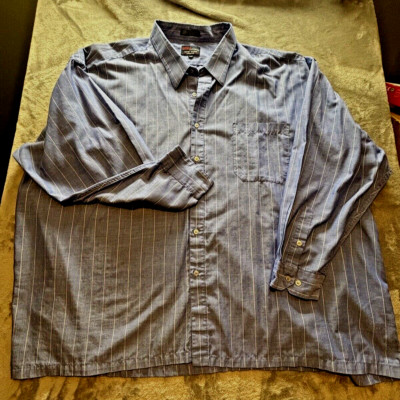 Double Exposure By Boulevard Single Stitch Button UP Long Sleeve Shirt - 4XLarge