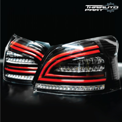 FIT TOYOTA VIOS BELTA 08-13 SEDAN NCP93 TAILLAMP REAR LIGHT LED SMOKE LENS PAIR