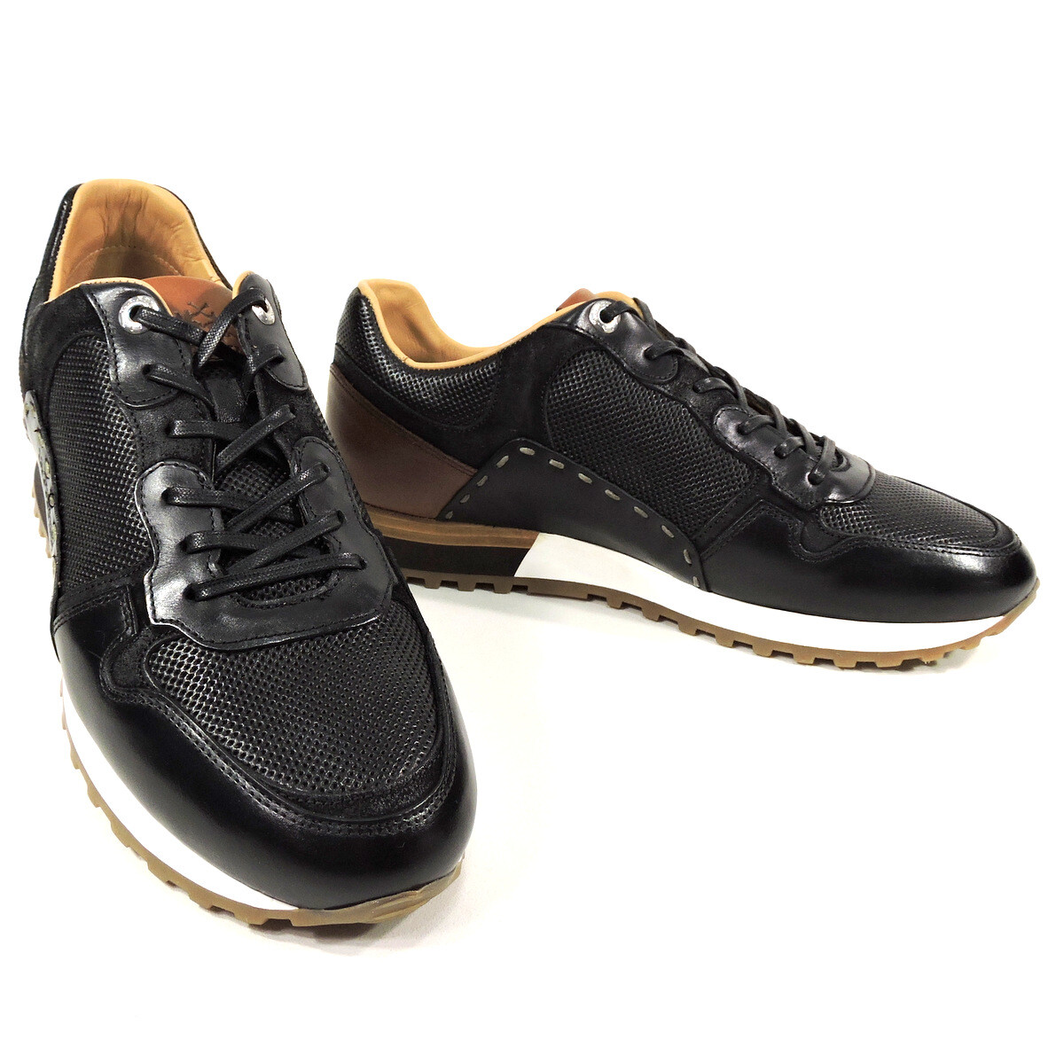 LA MARTINA Men's black leather fashion sneakers 2020: купить с доставкой из  США, цена 37 888 руб - (312996703636)