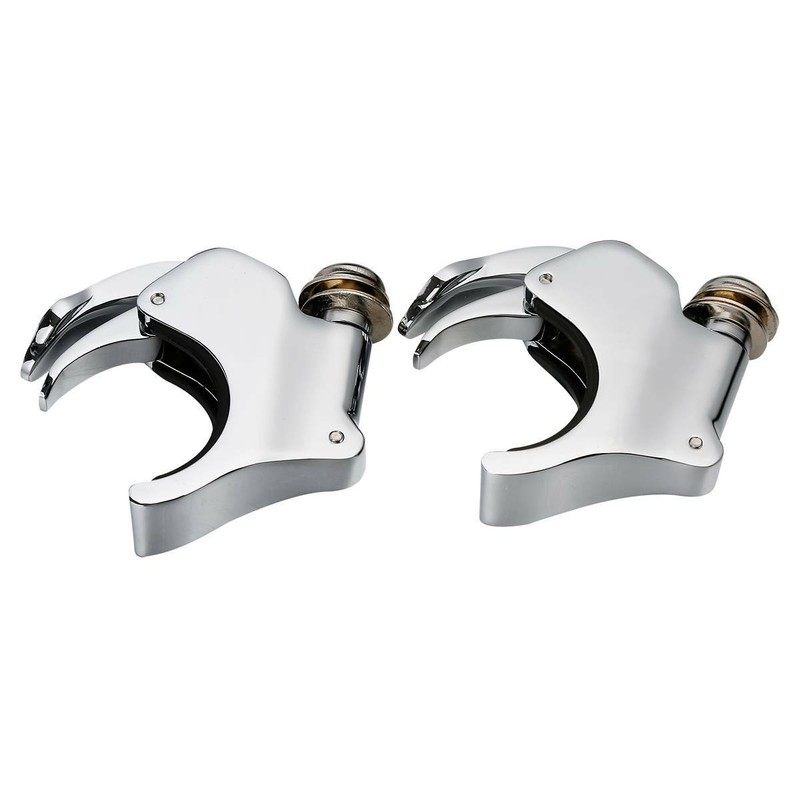 39mm 41mm 49mm Quick Release Chrome Windshield Clamps For Harley Dyna