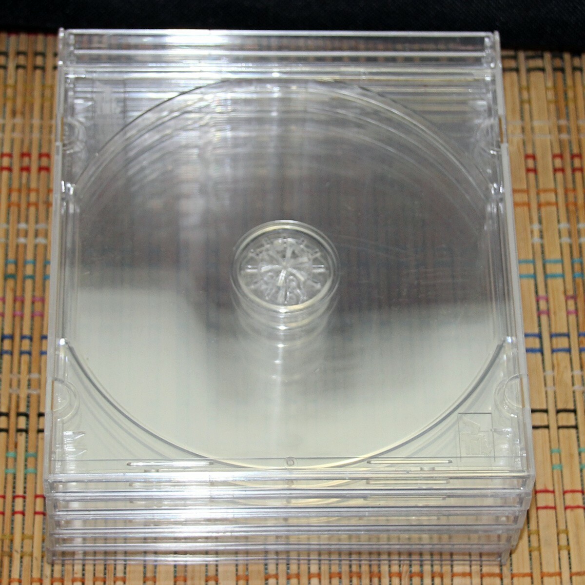 5 Regular Single Clear, Black Poly Jewel Cases For CD, DVD, Game, CD-R, etc.