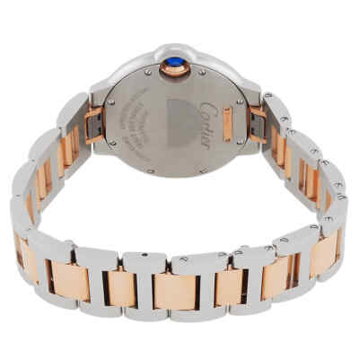 Pre-owned Cartier Ballon Bleu Automatic Silver Dial Ladies Watch W2bb0032