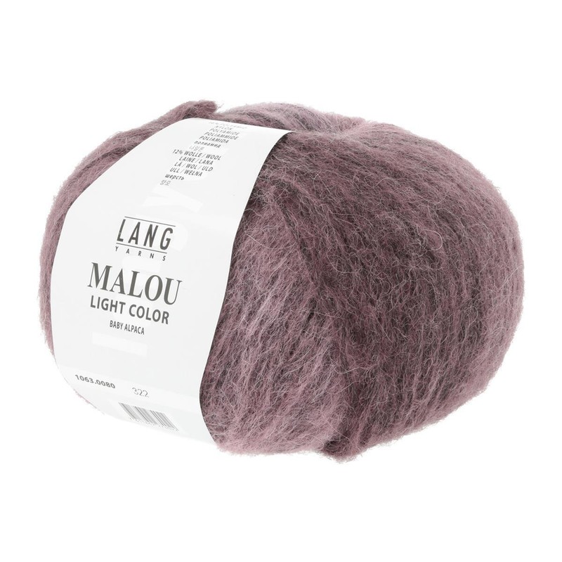 Wolle Kreativ! Lang Yarns - Malou Light Color - Fb. 80 Aubergine 50 G
