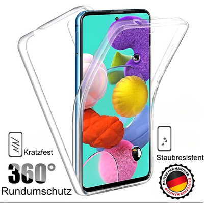 Handy Hülle für Samsung Galaxy A55 A54 A53 A25 A15 A14 Silikon 360° Bumper Case