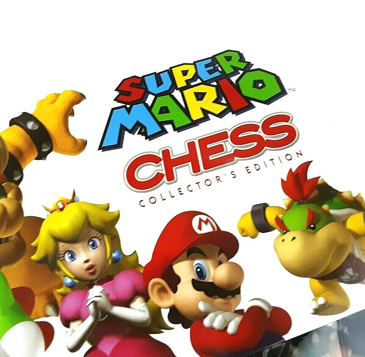 Super Mario Chess Set Collectors Edition Open Box Complete Lui...