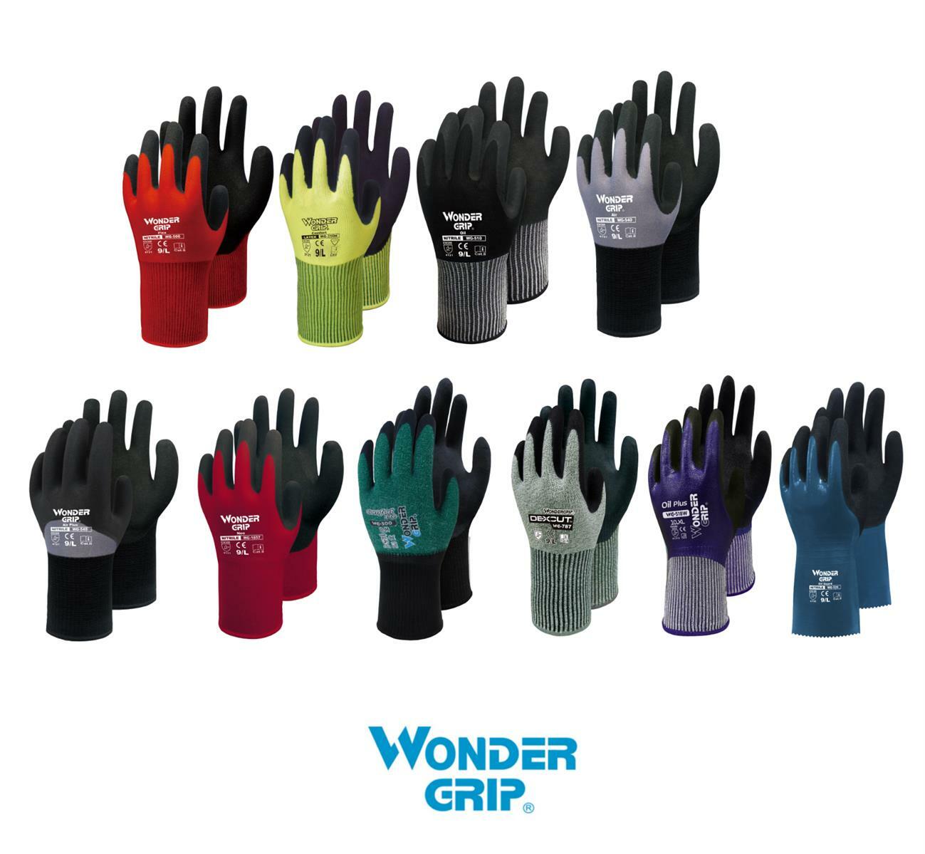 Wonder Grip Handschuhe Arbeitshandschuhe Flex Comfort NEO Air Plus Aqua Oil Cut
