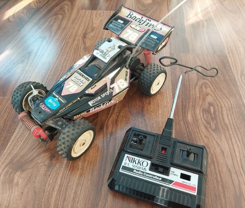 Vintage 1980s Backfire RC Nikko Japan Off Road Buggy 4wd 1