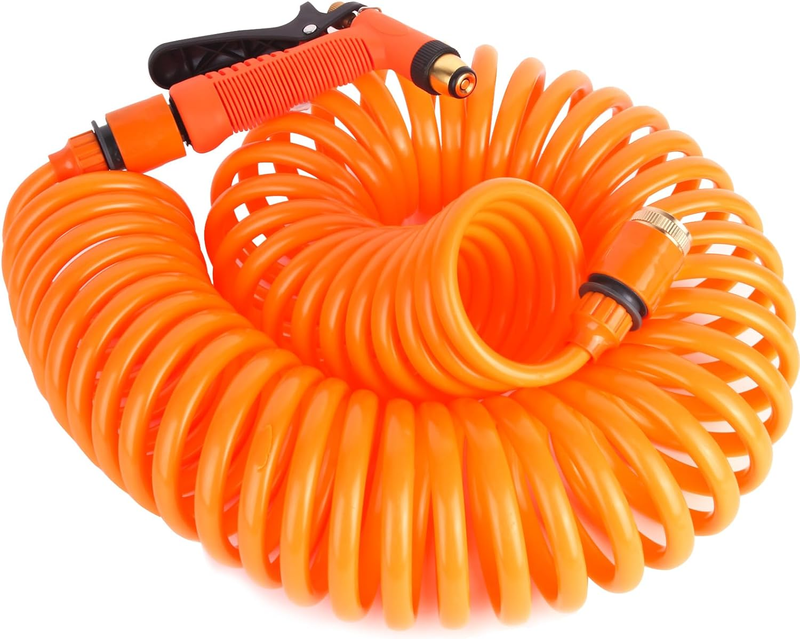50 Ft, Eva Flexible Recoil Water Hose With 3/4" Fittings, Retra