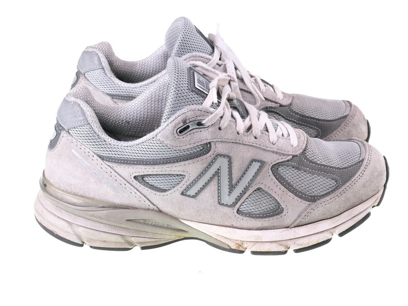 ゆか Womens New Balance 990v4 Running Shoes Gray Castlerock