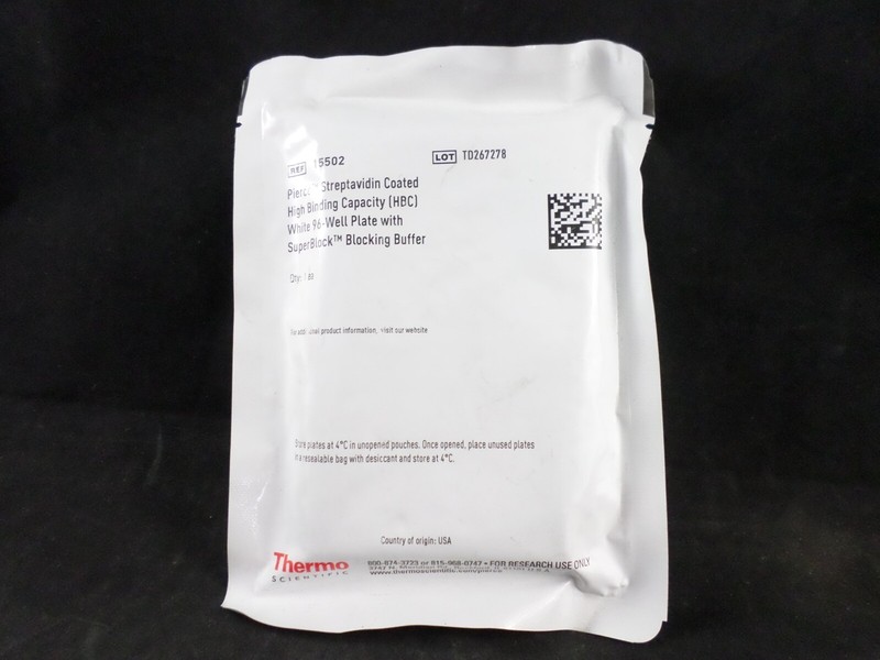 THERMO Plastic 96-Well Pierce Streptavidin Coated High Cap HBC Plates White 1/PK