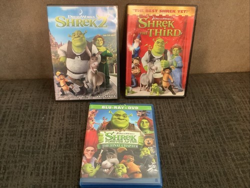 Shrek Forever After (Blu-ray/DVD) ~ Shrek ~ Shrek 2 ~ Shrek