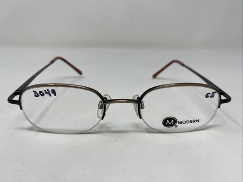 Modern DISCOVER ANTIQUE BROWN 47-20-135 Metal Half Rim  display picture 1