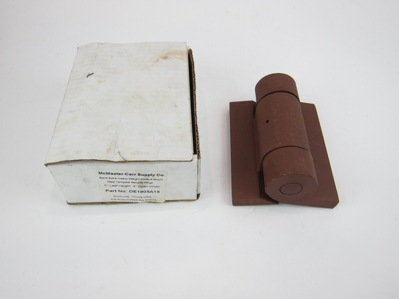 NEW Mcmaster Carr 1805A15 Heavy Duty Hinge 5” Leaf 4” Open Width Carbon