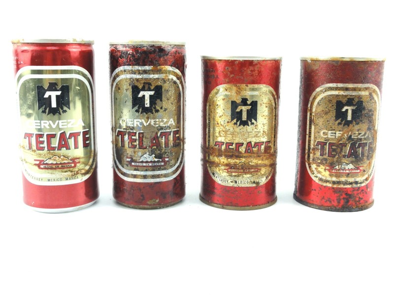 TECATE MEXICO BEER ペッパー　入れ　メキシコ　調味料入れ　中古 Vintage Cerveza Tecate Hecho in MEXICO Beer Can Monterrey