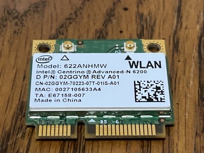 622ANHMW Intel Wifi Wireless Card Inspiron Mini 1121