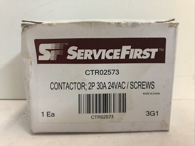 Service First / Trane Contactor 2P 30A 24VAC / Screws - CTR02573