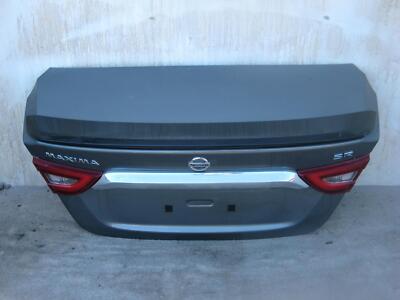2016-2018 NISSAN MAXIMA Trunk Lid Grey KAD w/spoiler camera SR OEM
