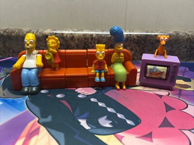 2008 Simpsons Burger King Couch-a-Bunga 6pc Figure Set- Matt Groening #ML