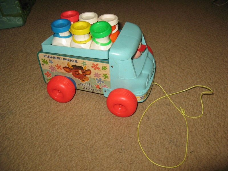 fisher price milk wagon