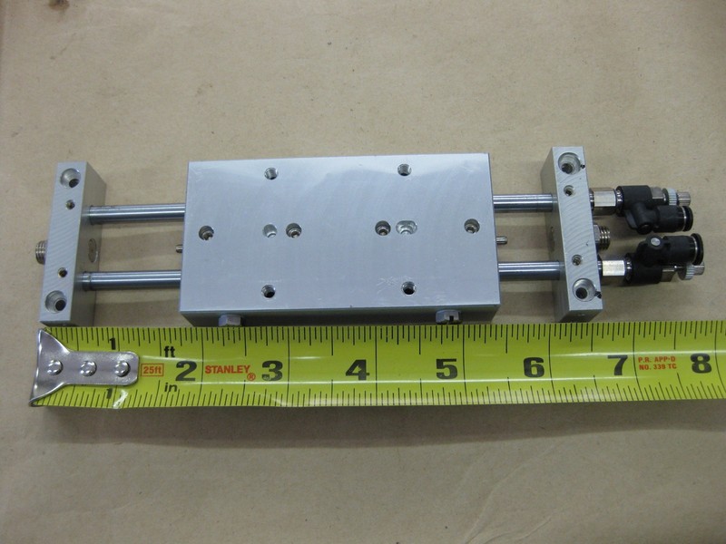 SMC CXWM1050 Linear Guide Pneumatic Cylinder Air Quick Connects Flow