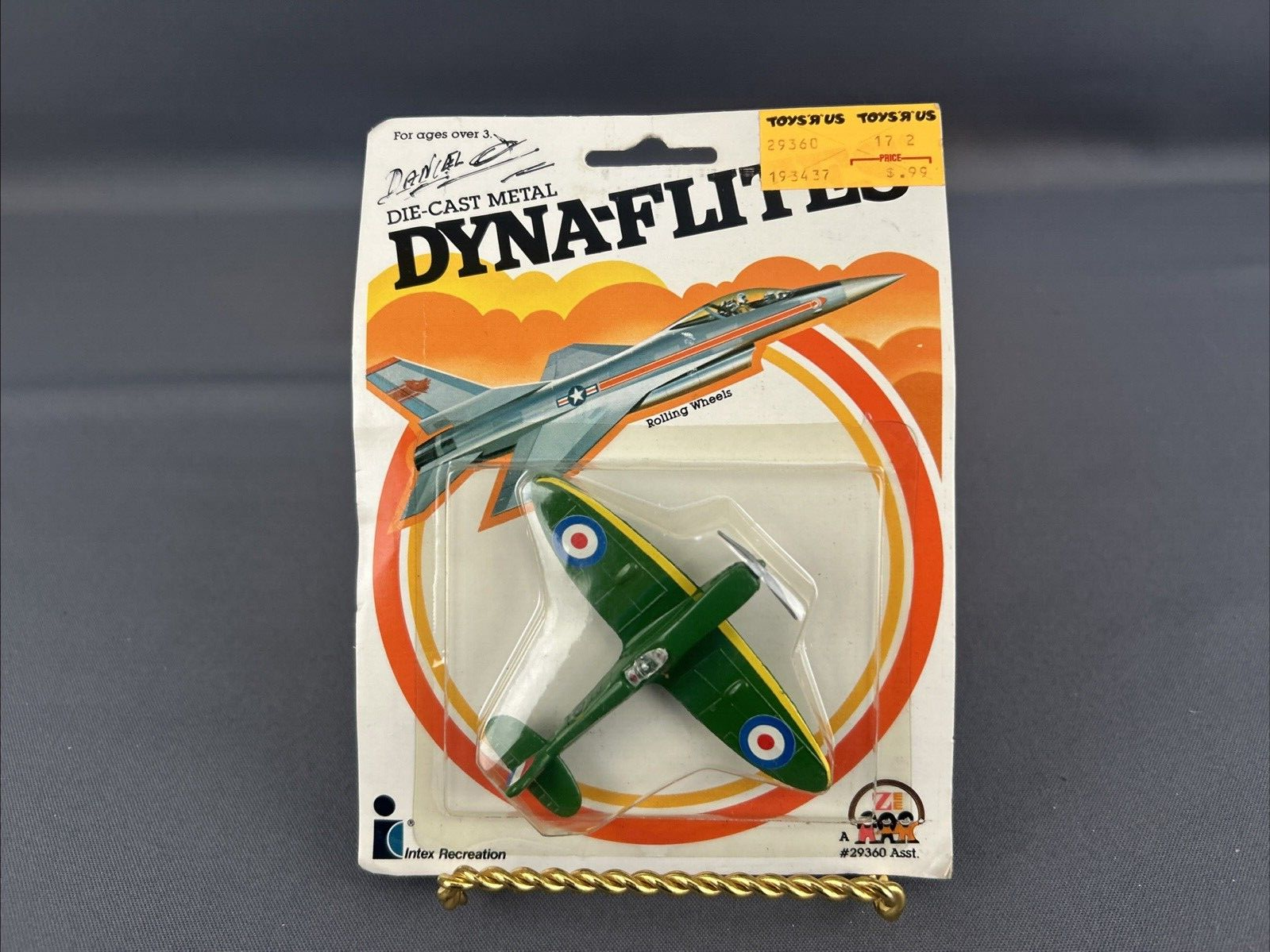 Intex/Zee Toys Dyna-Flites Diecast Supermarine Spitfire RAF