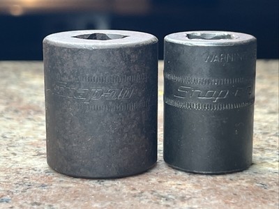 Snap on Impact Socket Set Metric 18mm 22mm 2pc 1/2'' Dr 6pt