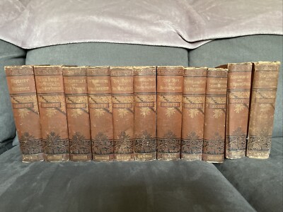 Sir Walter Scott Waverley Novels 11 Book Set 1880 Fair Condition