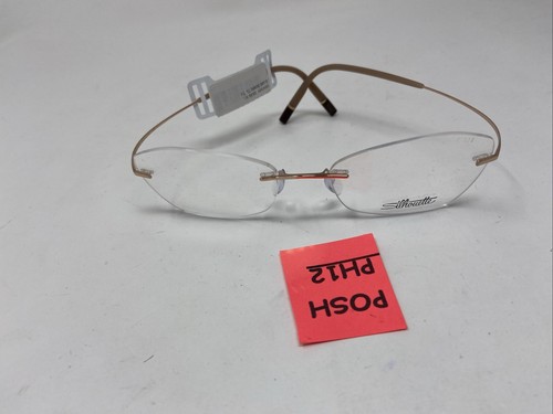 SILHOUETTE TITAN RIMLESS TITANIUM EYEWEAR 5541 IY 3530 53/17/140 GOLD PH12
