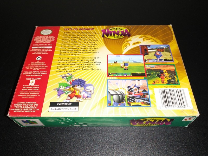 Mystical Ninja Starring Goemon Nintendo 64 N64 EXMT+ condition