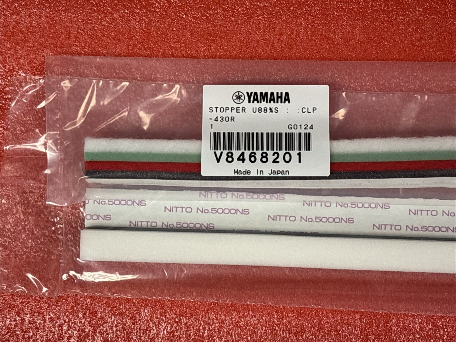 Yamaha key weight felt set CVP, CLP, VU34210R V8468201 and