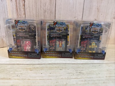 Set of 3 World s Smallest Micro Action Figure Transformers Bumblebee Arcee Star