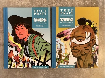 Tout Hugo Pratt 40 - 41 Ticonderoga complet en 2 vol avec dossier Altaya