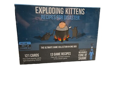 Exploding Kittens Deluxe Game Recipes for Disaster Ultimate Collection NIB Seal