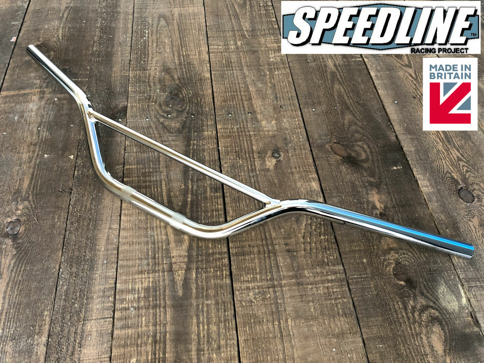 Scrambler Brat Cafe Racer Motorcycle Cross Bar Handlebars Chrome 7 8 Made Uk Ebay