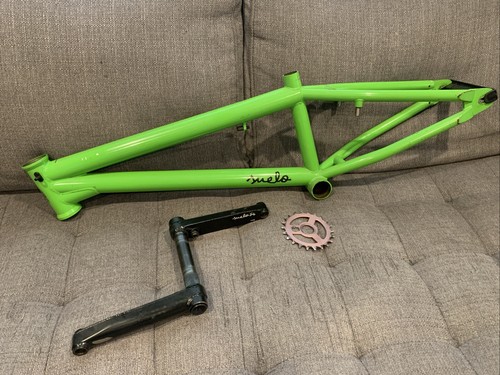 RARE Suelo V2 BMX Frame Lime Green With Crank And Sprocket