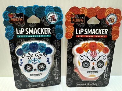 Lip Smacker Dia De Los Muertos Lip Balm 0.26 oz  Hot Chocolate & Pumpkin Brûlée