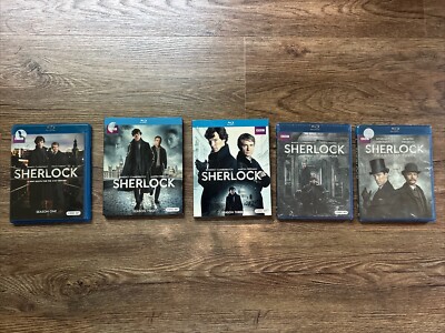 Sherlock BBC Series Blu-ray Set Lot Season 1 2 3 & 4 Plus Abominable Bride Y914