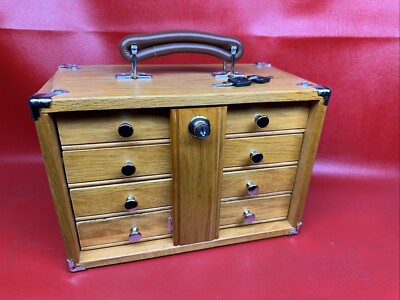 Gerstner GI-T12 Sm 4 Drawer Portable Tool Box Jewelry Collection Locking Chest