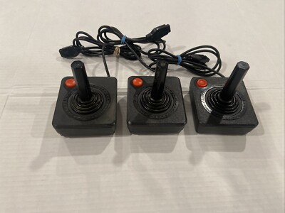 Lot of 3 - Original Atari 2600 Joystick OEM Controller. UNTESTED.