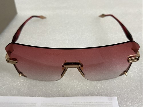 Pre-owned Dita Lxn Laniti Dts153-a-01 Gold/ruby Red Gradient Sunglasses W/box 140-145